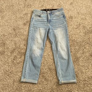 White House, Black Market washed, straight leg crop, size 8